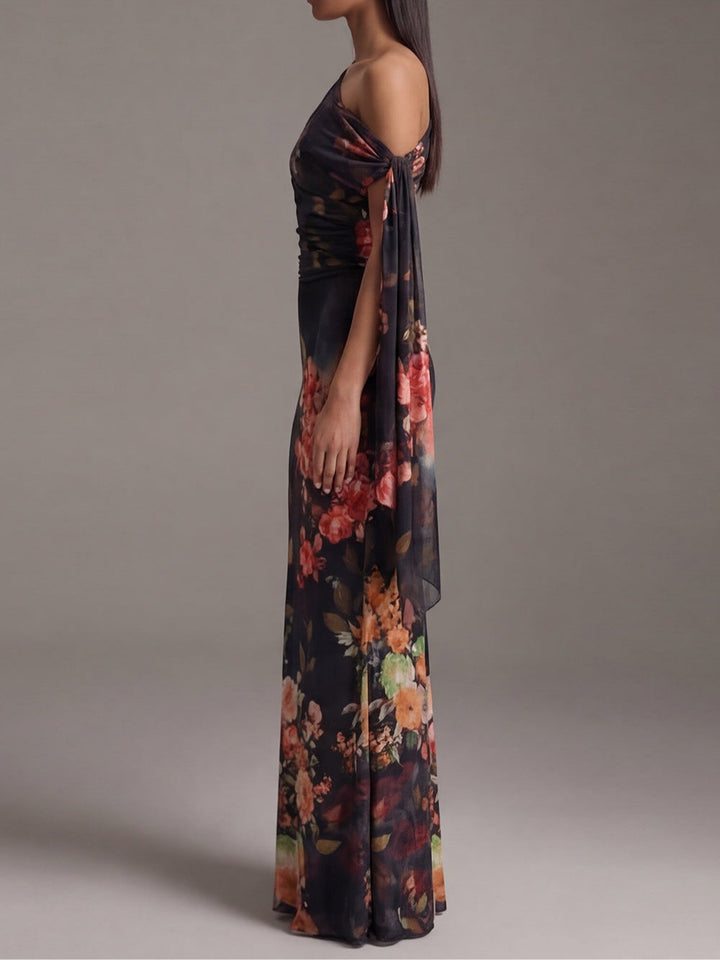 Tamsin™ | Elegante Abito Maxi a Spalla Scoperta