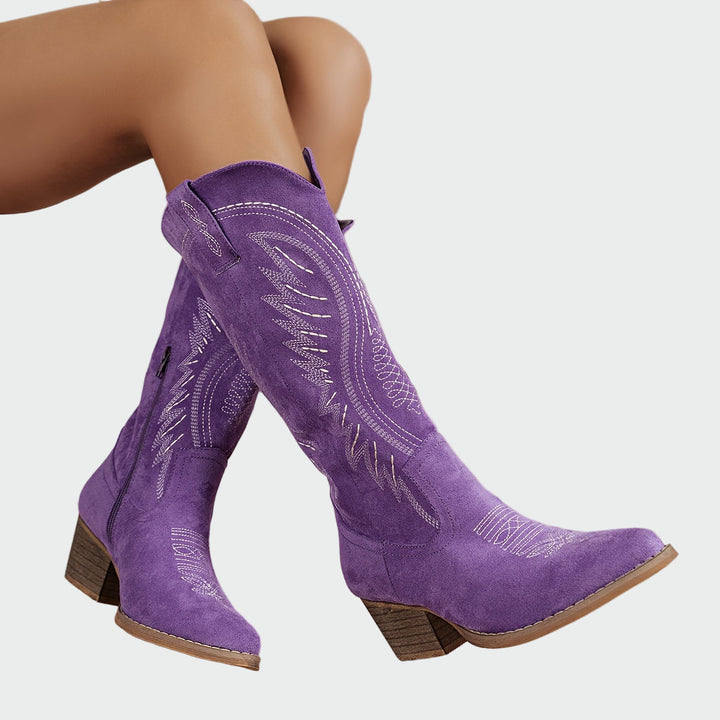 Cleo - Chic Western Ankle Boots