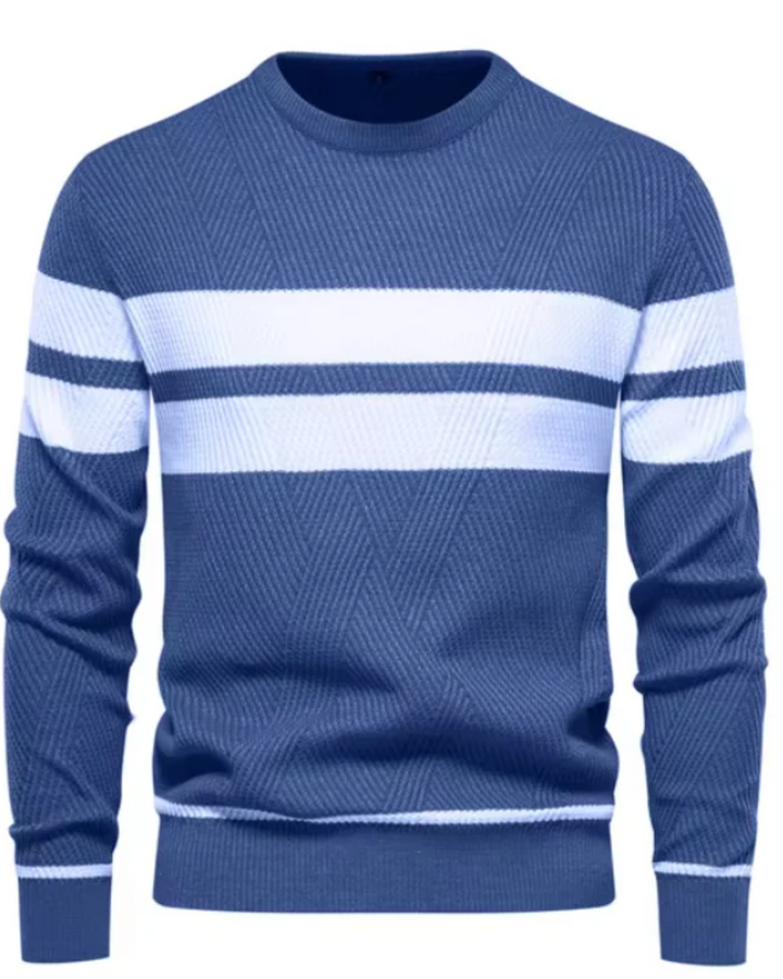 Pullover Elegante da Uomo con Motivo a Strisce