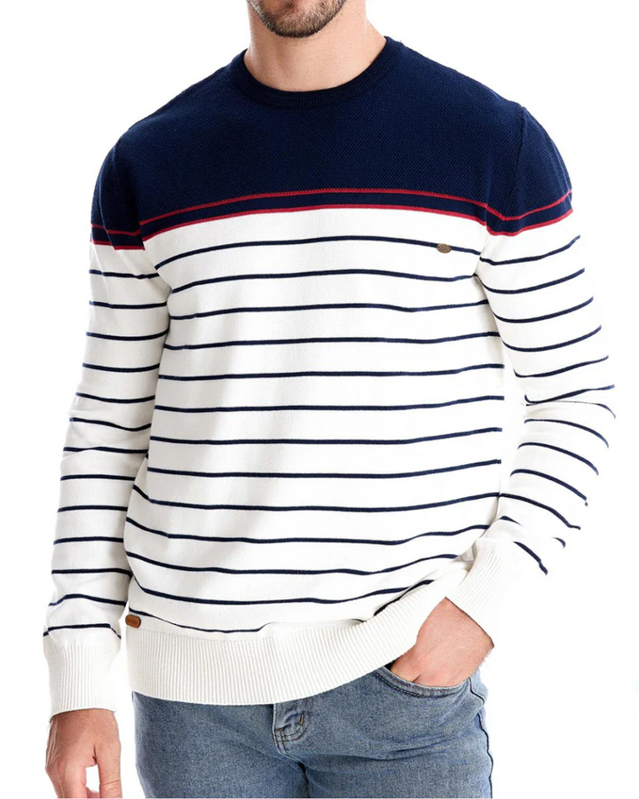 Maglione Uomo con Design a Strisce