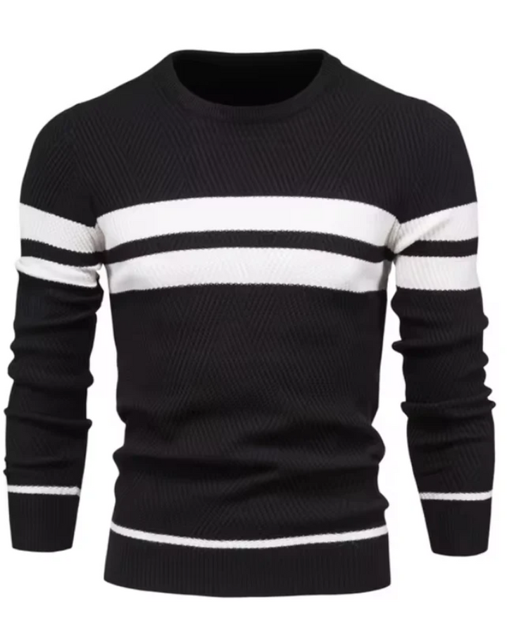 Pullover Elegante da Uomo con Motivo a Strisce