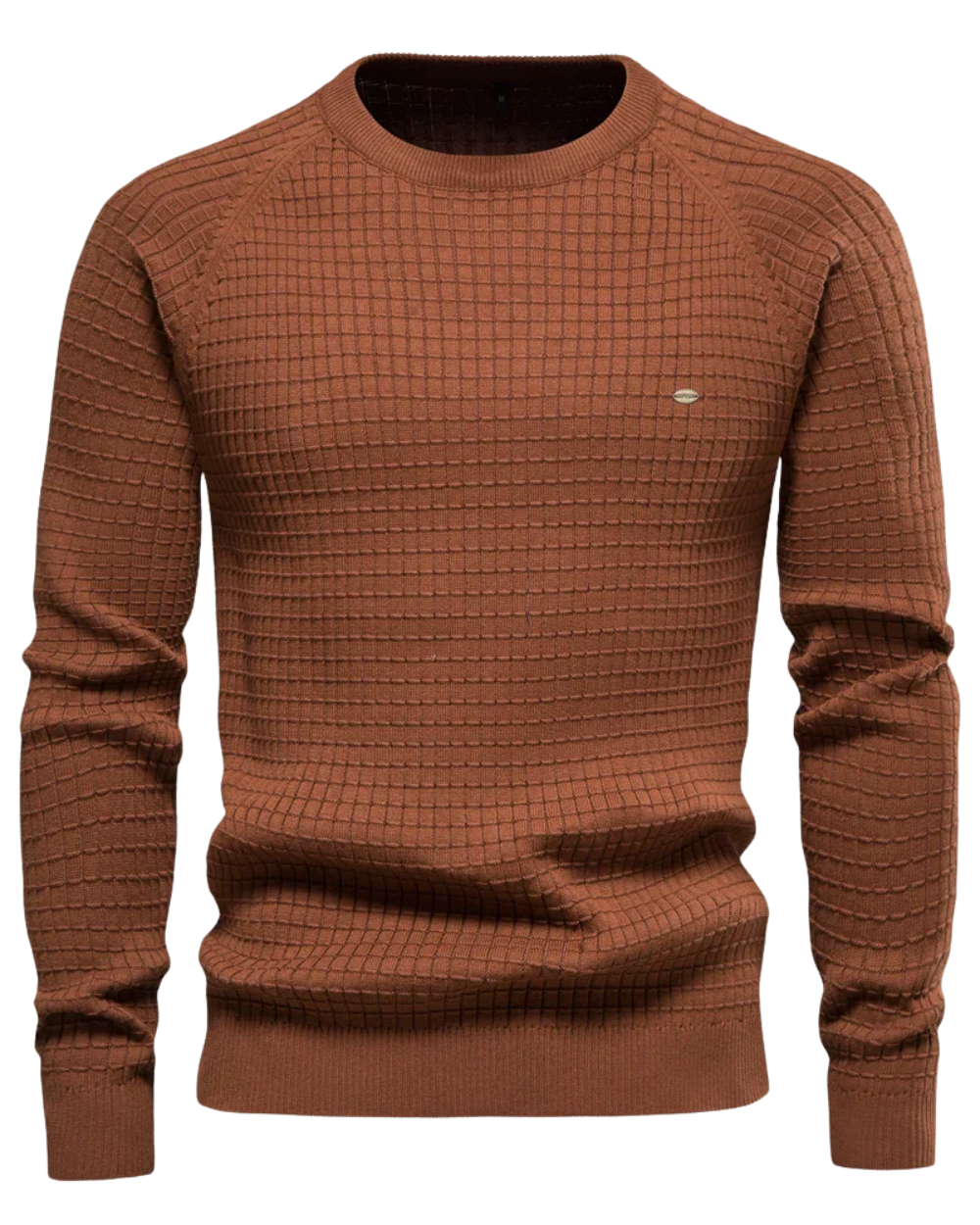 Maglione maschile con design a rete