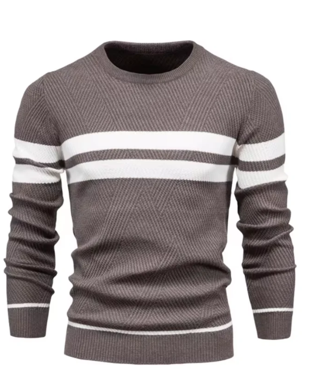Pullover Elegante da Uomo con Motivo a Strisce