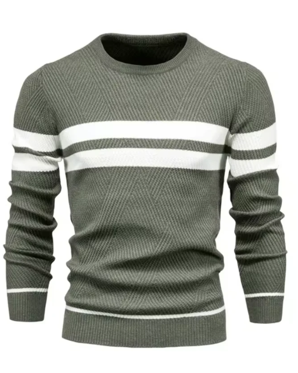 Pullover Elegante da Uomo con Motivo a Strisce