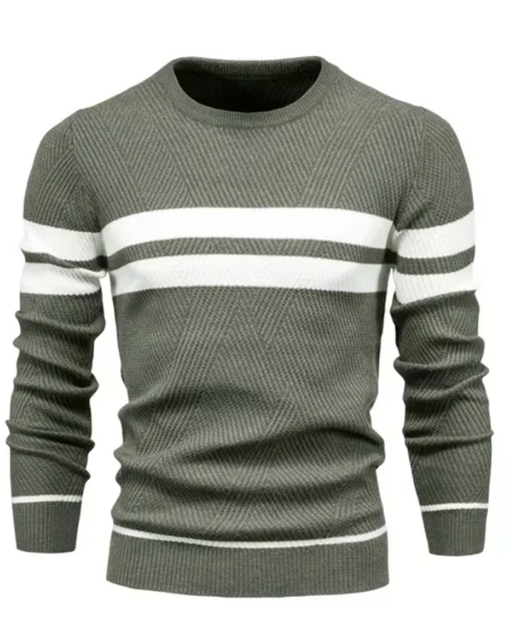 Pullover Elegante da Uomo con Motivo a Strisce