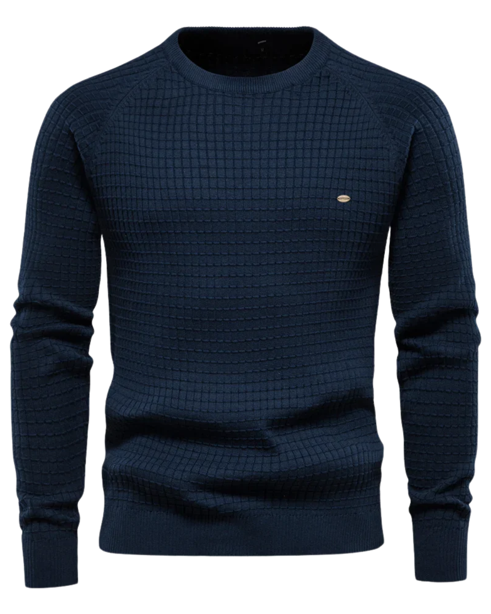 Maglione maschile con design a rete