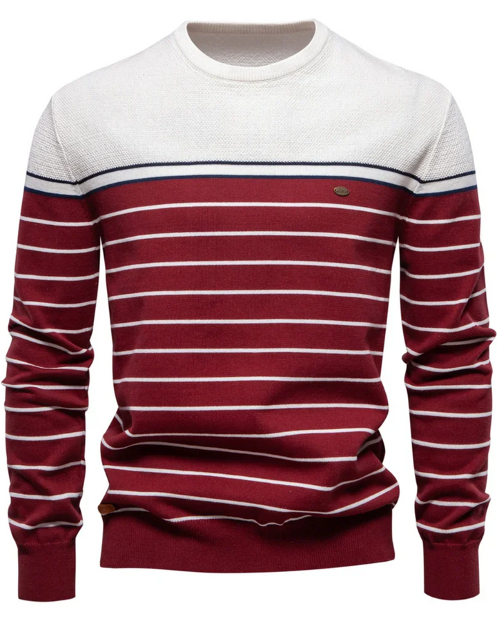 Maglione Uomo con Design a Strisce