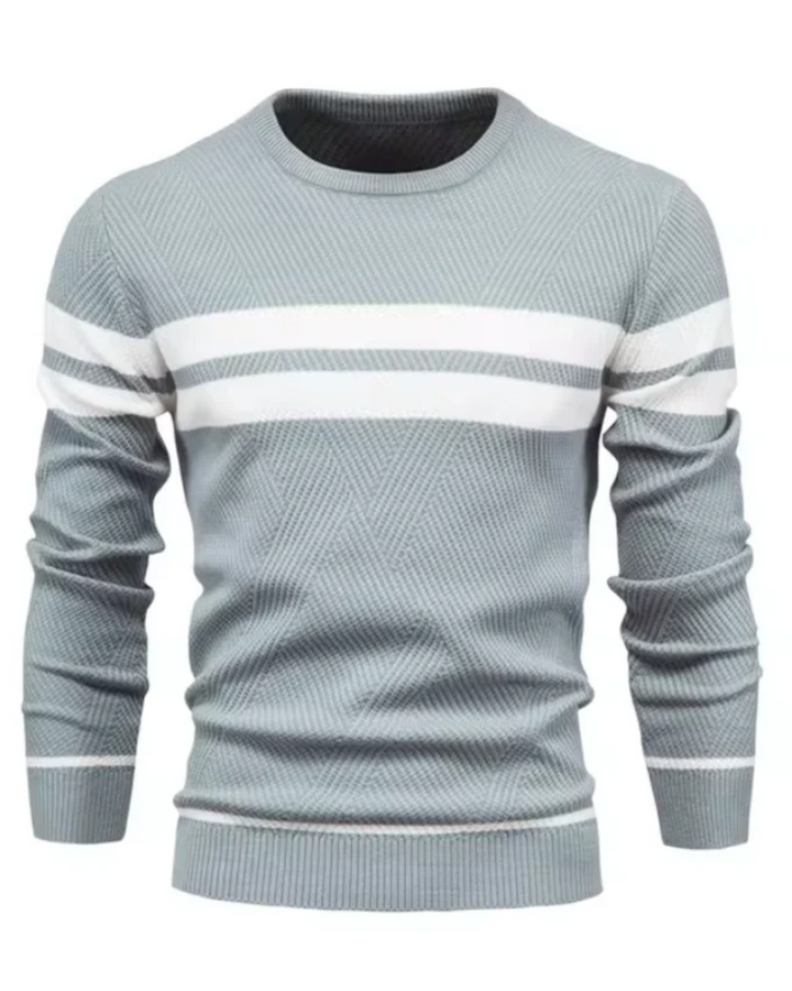 Pullover Elegante da Uomo con Motivo a Strisce