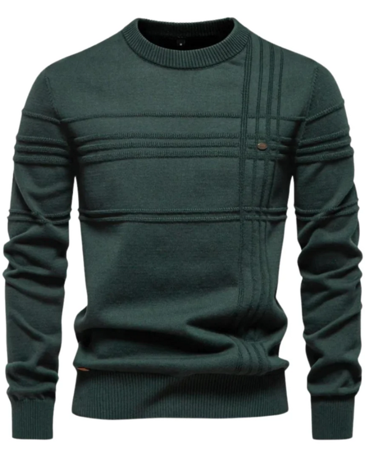 Pullover Uomo con Motivo a Quadri