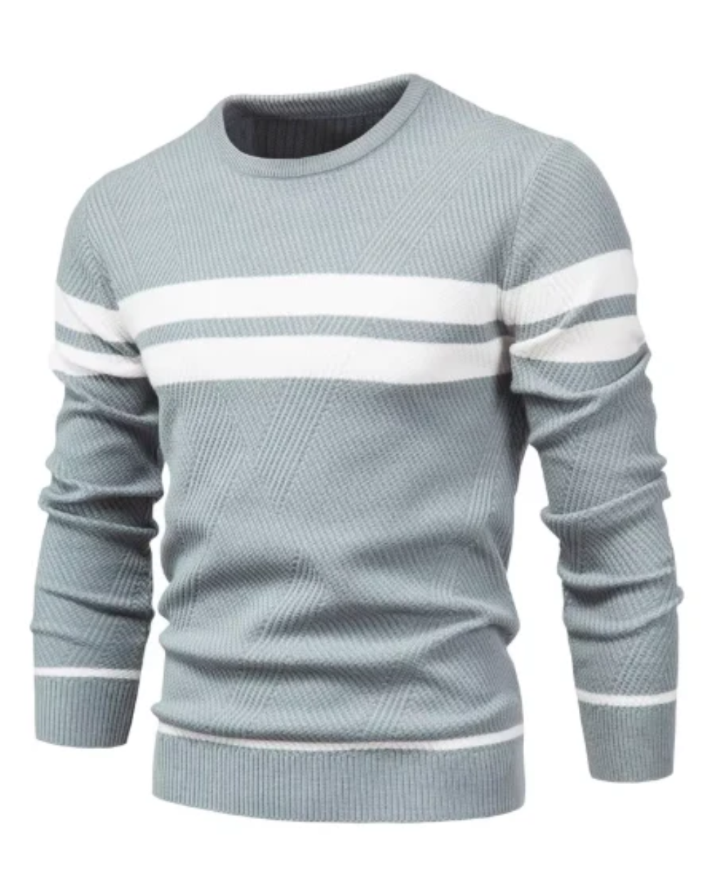 Pullover Elegante da Uomo con Motivo a Strisce