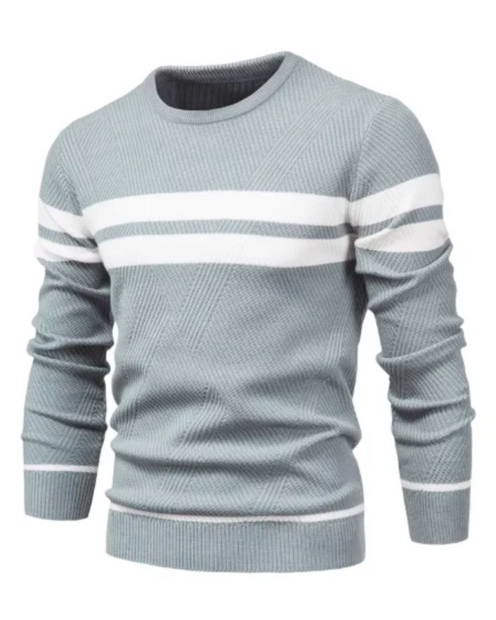 Pullover Elegante da Uomo con Motivo a Strisce