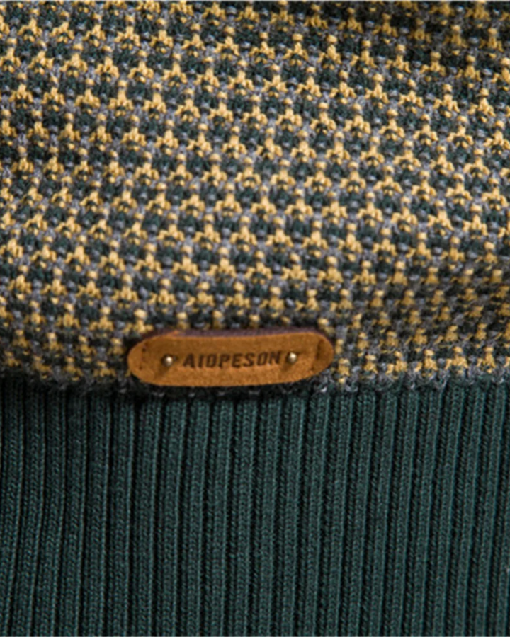 Maglione a scacchi per uomo