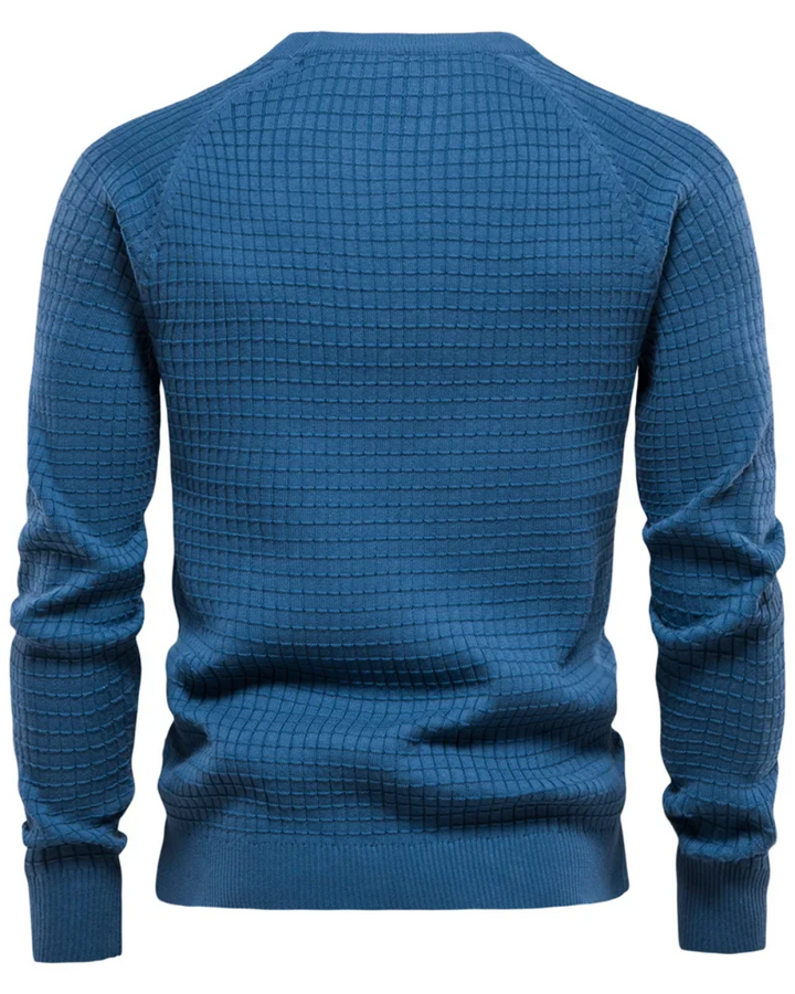 Maglione maschile con design a rete