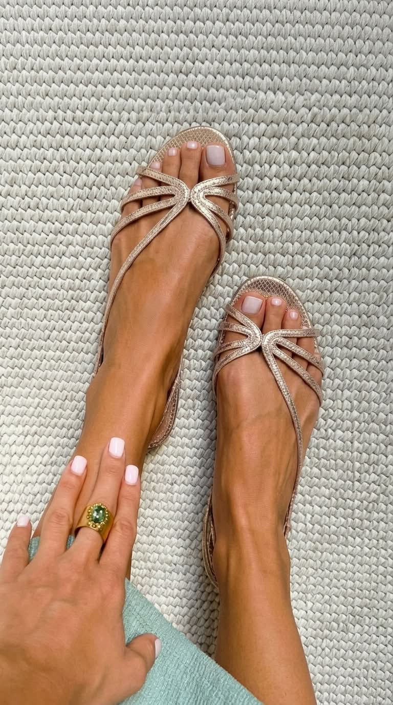 Chloé | Sandali Dorati Eleganza Estiva