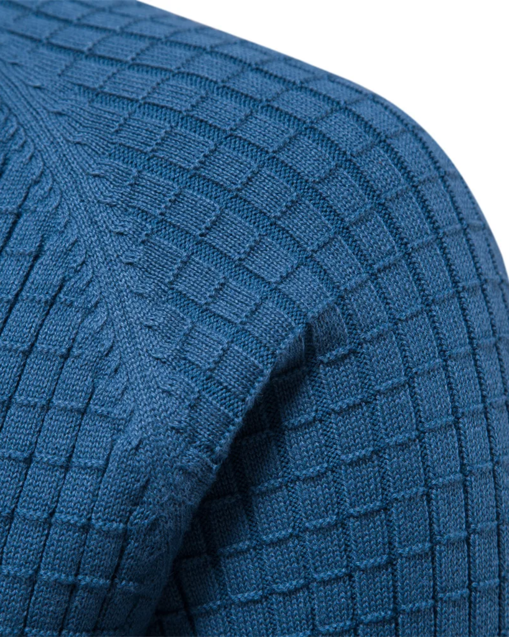 Maglione maschile con design a rete