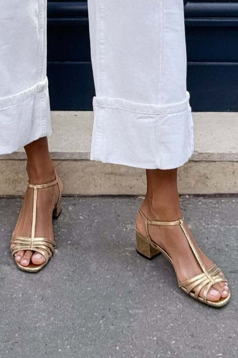 Lucie | Sandali Dorati Eleganza Quotidiana