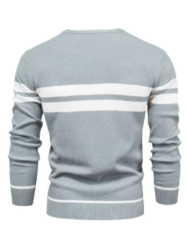 Pullover Elegante da Uomo con Motivo a Strisce