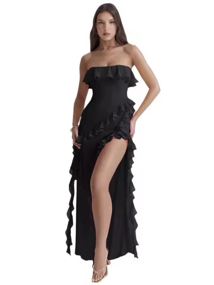 Raquel - Abito Lungo Parola d'Onore con Rouches