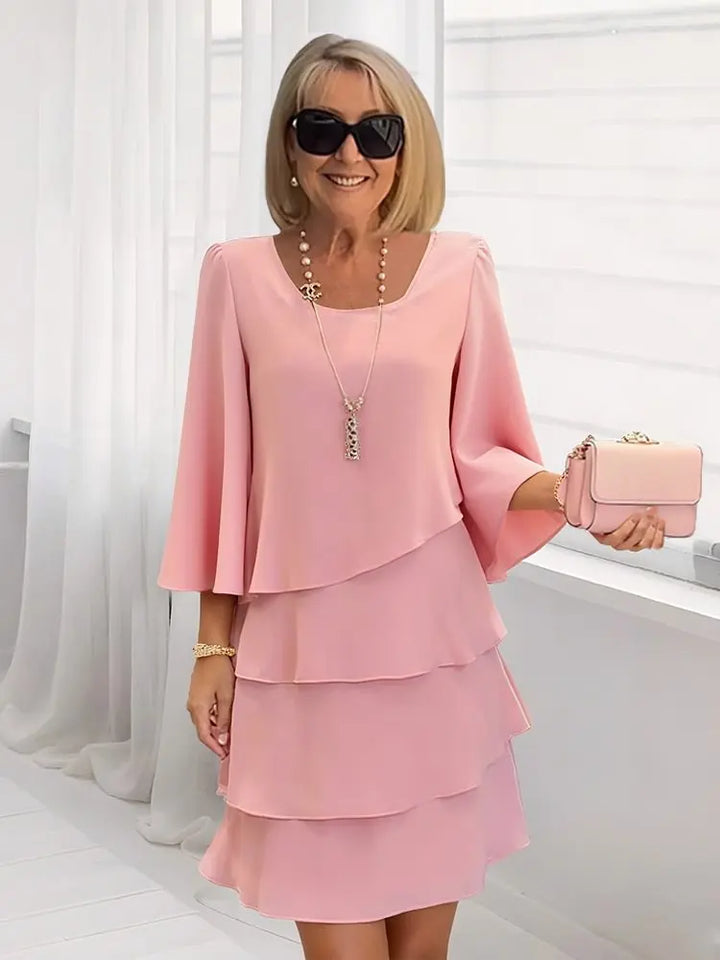 Catherine | Abito Elegante con Rouches