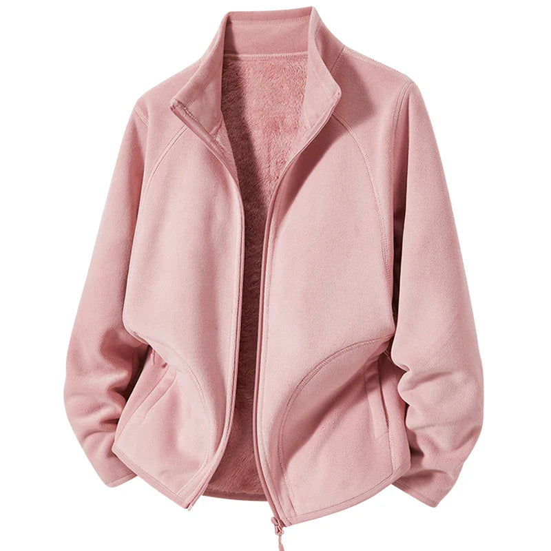 Camille – Giacca in Pile con Collo Alto