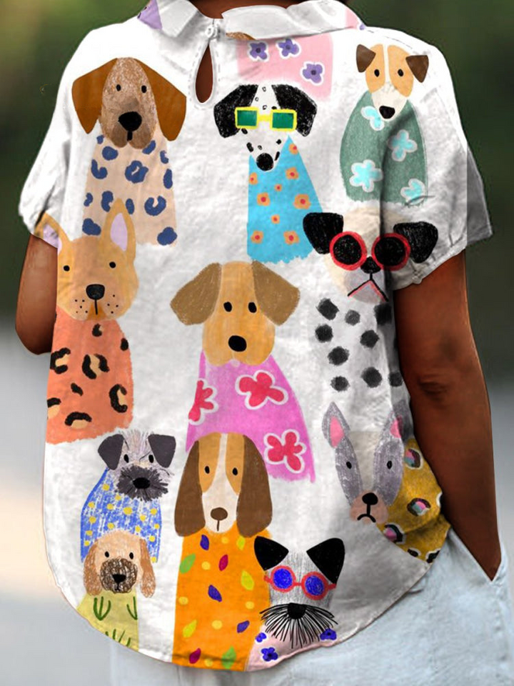 Tilly | Maglietta con Stampa di Cani