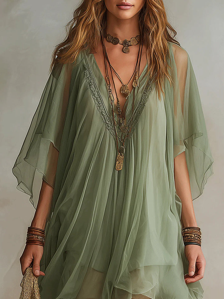 Wren™ | Abito Mini Flowy a V