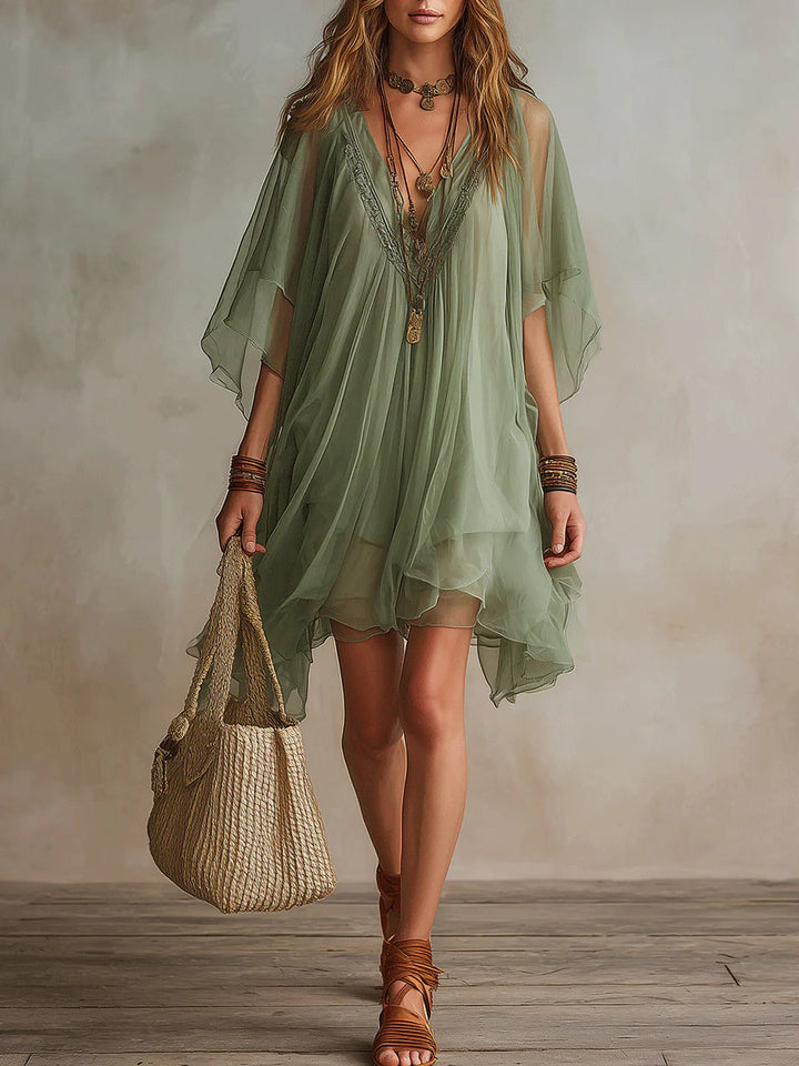 Wren™ | Abito Mini Flowy a V