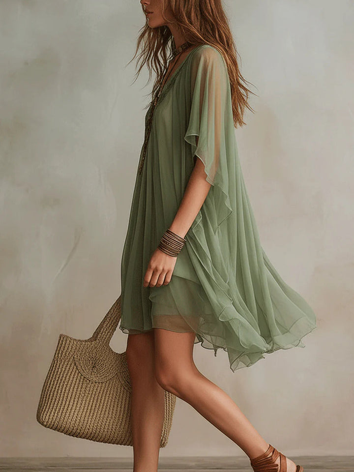 Wren™ | Abito Mini Flowy a V