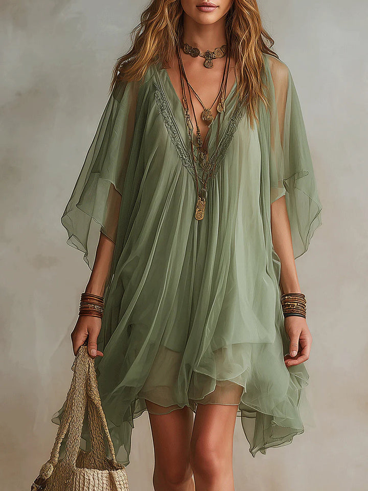 Wren™ | Abito Mini Flowy a V