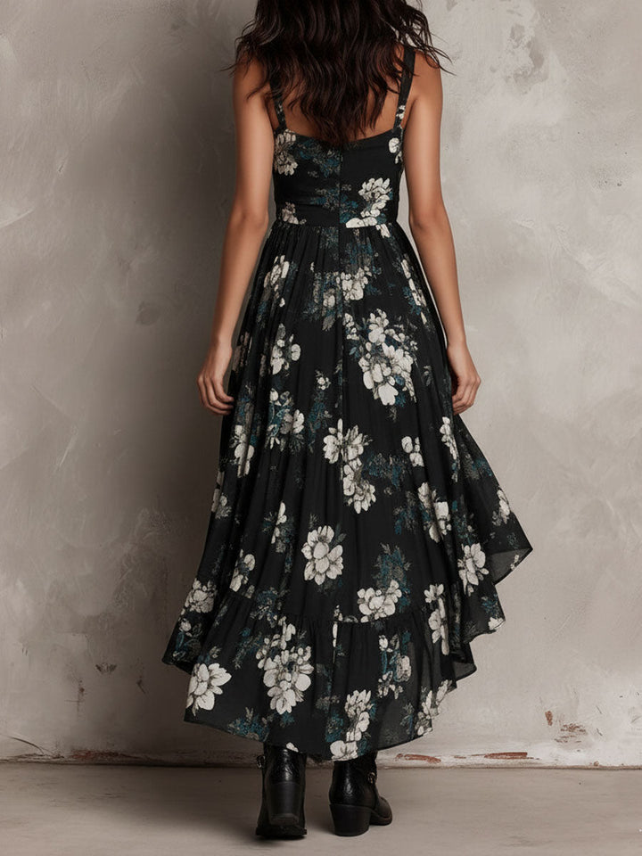 Esmé™ | Abito Maxi Floreale Senza Spalline in Stile Bohemien