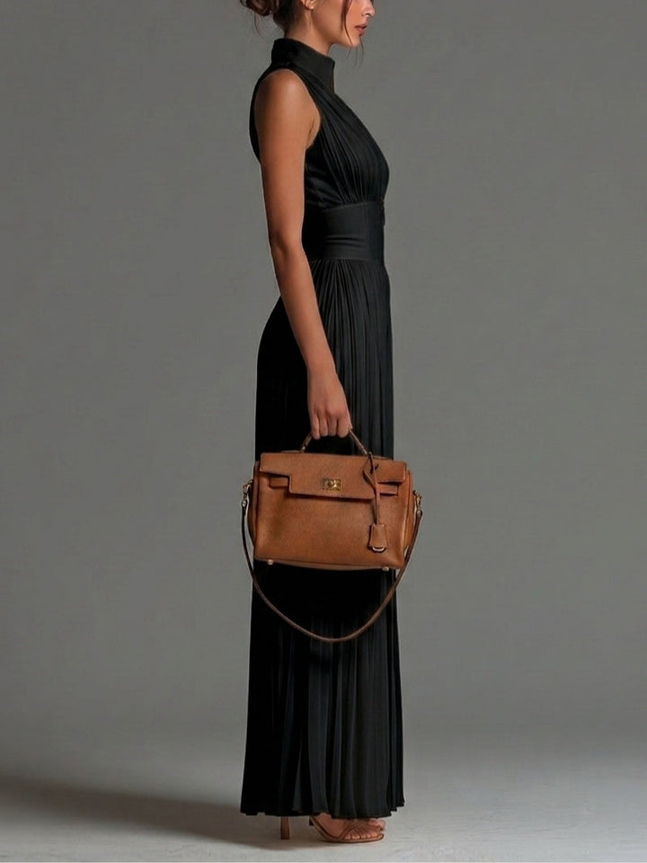 Beatrix™ | Tuta in Chiffon con Scollo a V e Gamba Larga