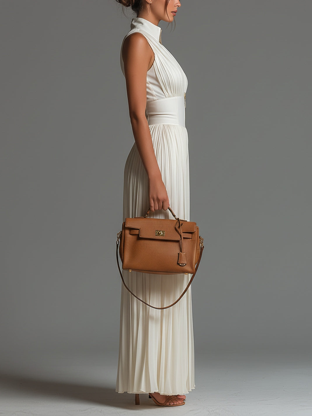 Odette™ | Tuta in Chiffon con Scollo a V e Gamba Larga