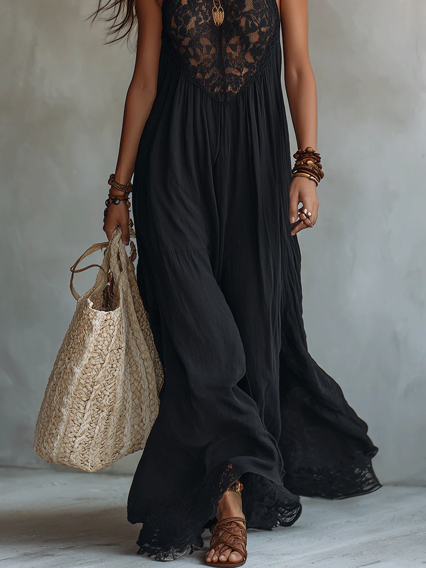 Seraphina™ | Maxi Dress Bohemien con Pizzo
