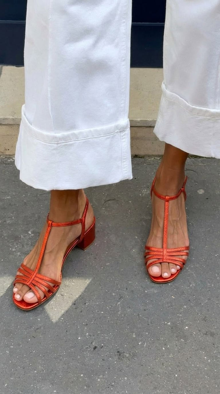 Lucie | Sandali Dorati Eleganza Quotidiana