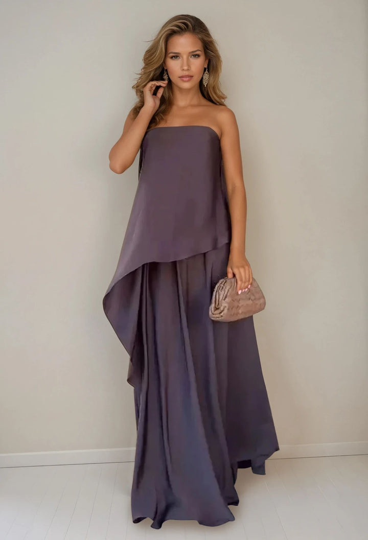 Nuria - Abito Lungo a Strati in Due Pezzi